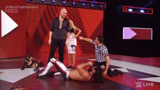 Los atacaron por la espalda: Baron Corbin y Lacey Evans arruinaron la celebración de Seth Rollins y Becky Lynch [VIDEO]