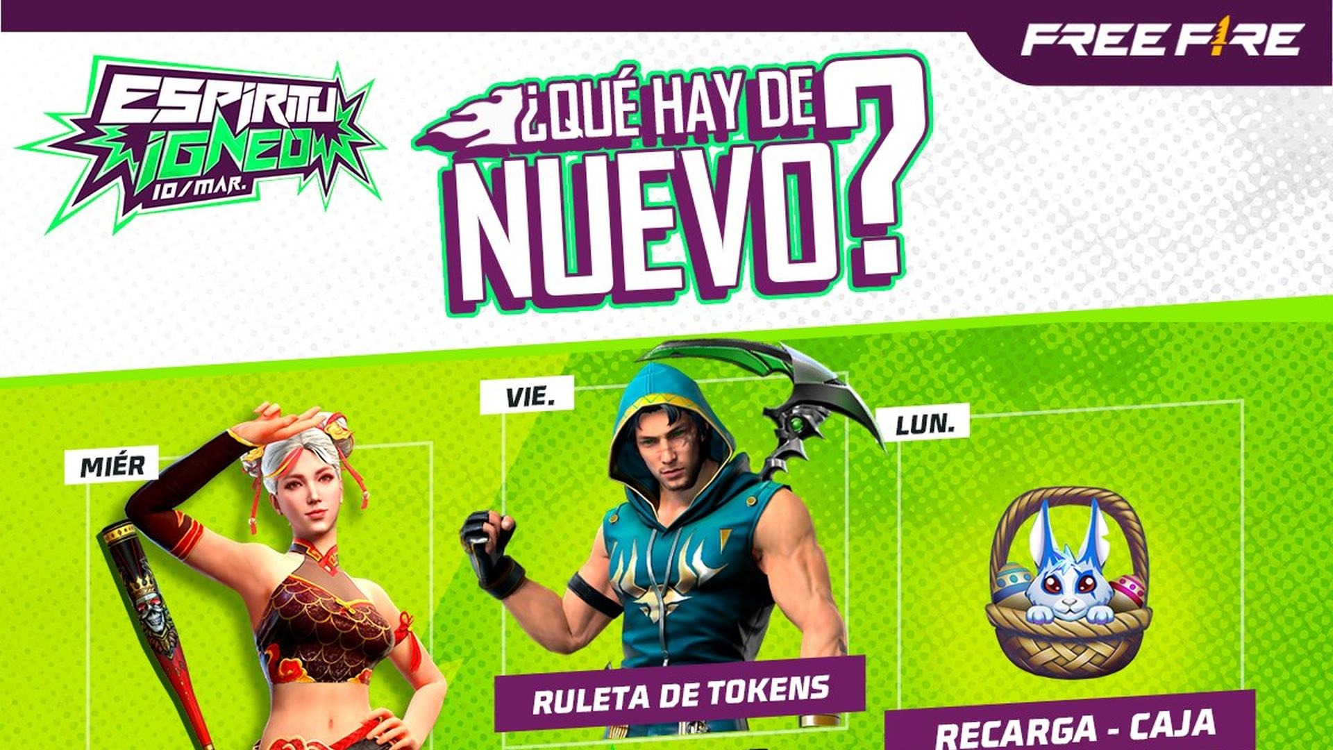 Saca lo mejor de tus partidas con los futuros eventos de Free Fire (Garena)