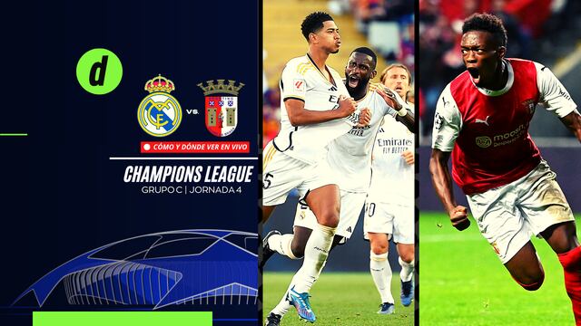 Real Madrid vs. Braga: horarios, apuestas y dónde ver la Champions League