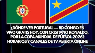 ¿Dónde pasó el partido Portugal-Congo con Cristiano Ronaldo por TV abierta y streaming online por la Copa Mundial 2026?