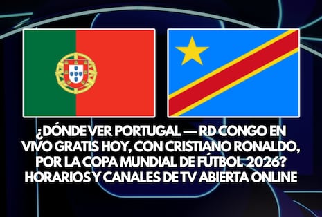 ¿Dónde pasó el partido Portugal-Congo con Cristiano Ronaldo por TV abierta y streaming online por la Copa Mundial 2026?