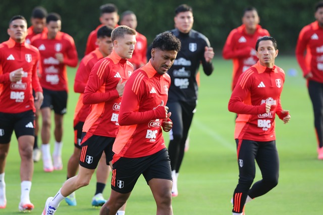 Nuevo día de trabajos en la Selección Peruana. (Foto: Jesús Saucedo / GEC)