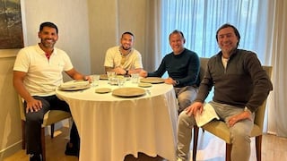 Continúa la gira europea: Callens recibió visita del comando técnico de la Selección Peruana