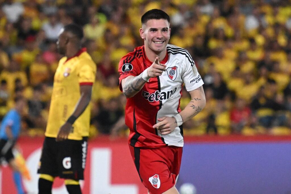 River Plate derrotó 3-2 a Barcelona SC de visita. (Photo by MARCOS PIN / AFP)