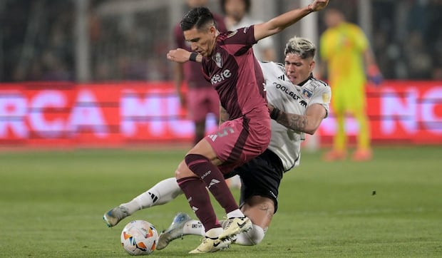 Colo Colo vs River Plate quedó 1-1 en el partido de ida de los cuartos de final de la Copa Libertadores 2024. (AFP)