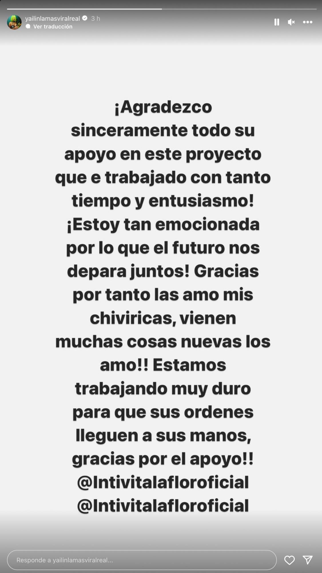 La dominicana agradeció el apoyo a su nuevo negocio (Foto: Yailin La Más Viral / Instagram)