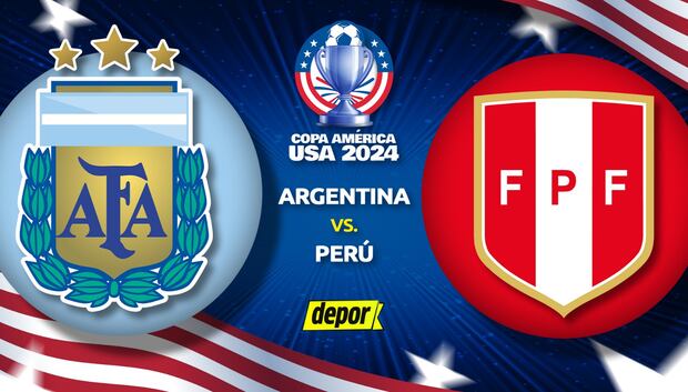 Argentina vs Perú por la fecha 3 de la Copa América 2024. (Diseño: Depor).