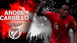 André Carrillo: Benfica lo confirmó como su nuevo fichaje por 5 temporadas