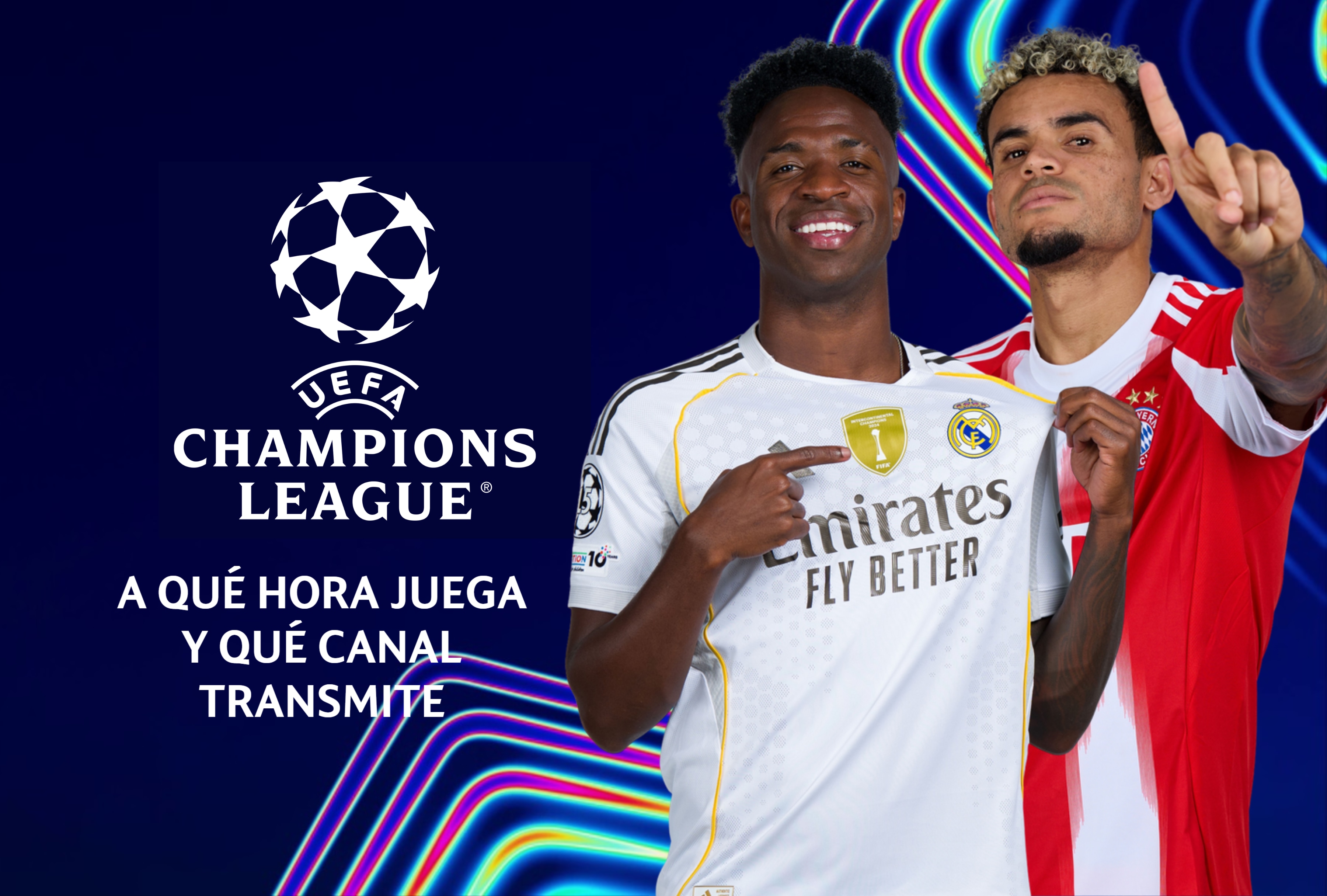 ¡Partidazo de Champions! Entérate a qué hora juega y qué canal transmite Real Madrid vs. Bayern Múnich hoy. Te traemos la guía de canales para EE. UU., México y España. ¡Sigue el camino a la gloria europea en vivo y en directo! | Crédito: uefa.com / Composición Depor