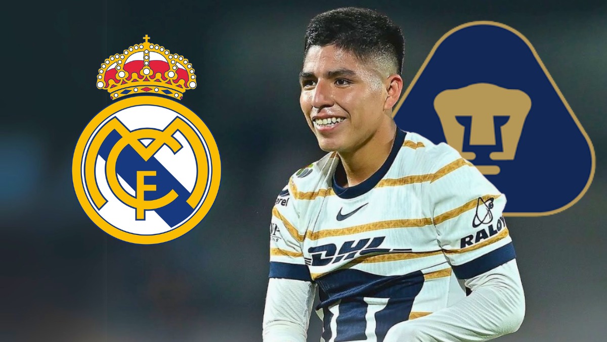 Piero Quispe tendrá a ex Real Madrid como nuevo compañero | Foto: PUMAS/Real Madrid