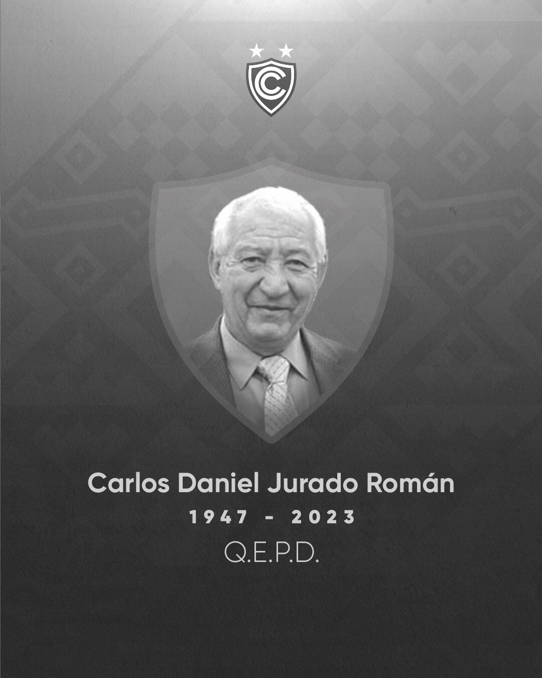 Cienciano lamentó el fallecimiento de Carlos Daniel Jurado Román. (Foto: Cienciano)