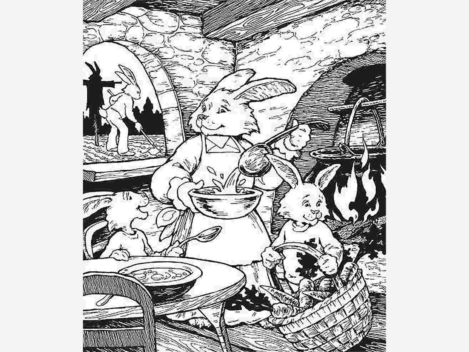 ACERTIJO VISUAL | Tu tarea es encontrar los 5 objetos escondidos en la imagen de la familia de conejos. | gadalkindom.ru