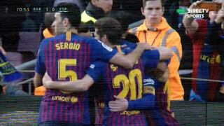 ¡¿De qué planeta viniste, Leo?! Golazo de tiro libre de Messi para 1-0 del Barcelona sobre Espanyol [VIDEO]