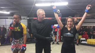 ¡Con el pie derecho! Peruana María Paula Buzaglo ganó en su primera pelea como profesional [VIDEO]