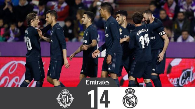 Real Madrid vuelve al triunfo con goleada de 4-1 ante Real Valladolid por la Liga española