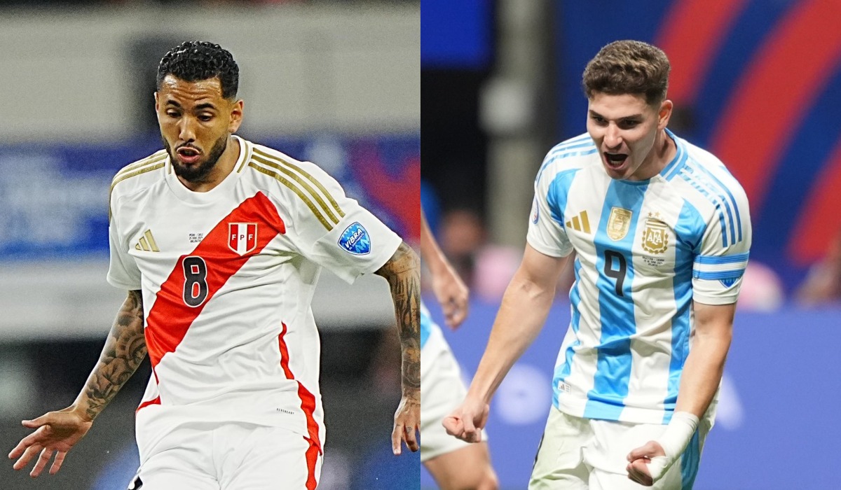 Perú vs Argentina chocan por la fecha 3 de la Copa América 2024. (Foto: Composición)