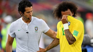 Llora Brasil: Marcelo se fue lesionado a los 10 minutos del primer tiempo ante Serbia