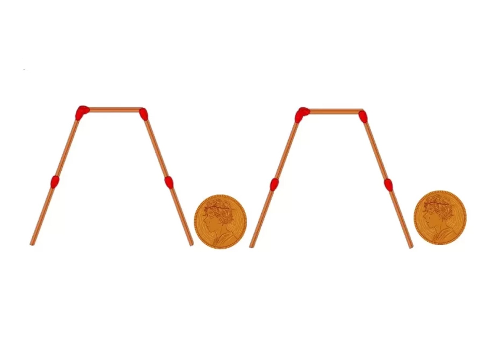 RETO MATEMÁTICO | ¿Estás listo para el desafío? Atrévete a mover 4 cerillas y a resolver el enigma de colocar las monedas dentro de los vasos.