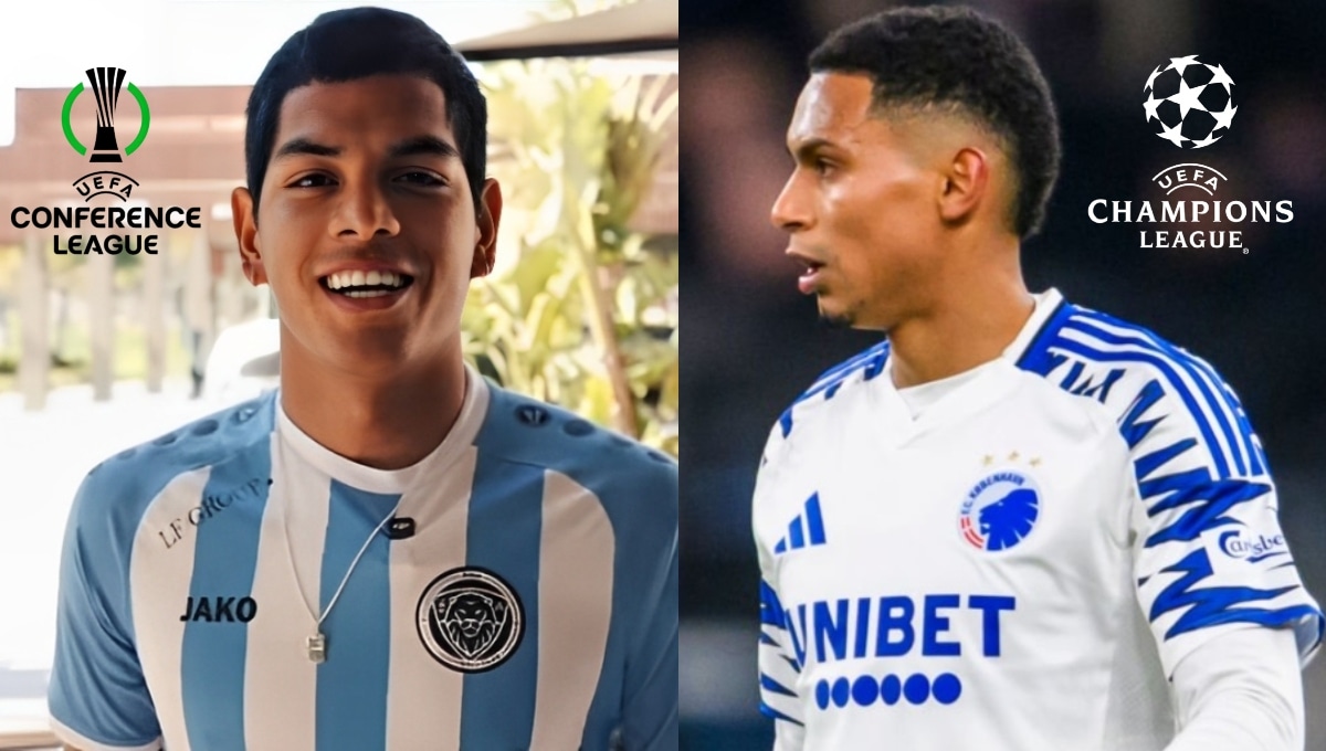 Joao Grimaldo y Marcos López ya conocen a sus rivales en la Conference y Champions League, respectivamente. (Fotos: Riga FC/Copenhague)