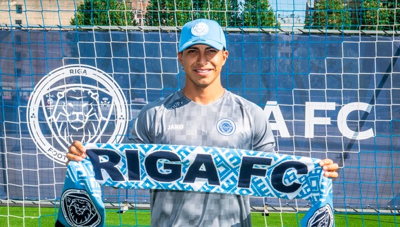 Luis Iberico fue anunciado de manera oficial como nuevo jugador del Riga FC de Letonia (Foto: Riga FC).