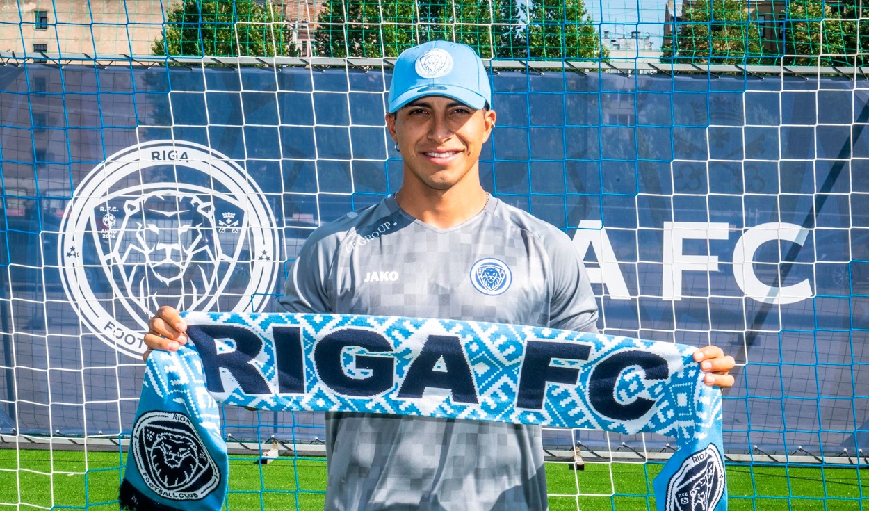 Luis Iberico fue anunciado de manera oficial como nuevo jugador del Riga FC de Letonia (Foto: Riga FC).