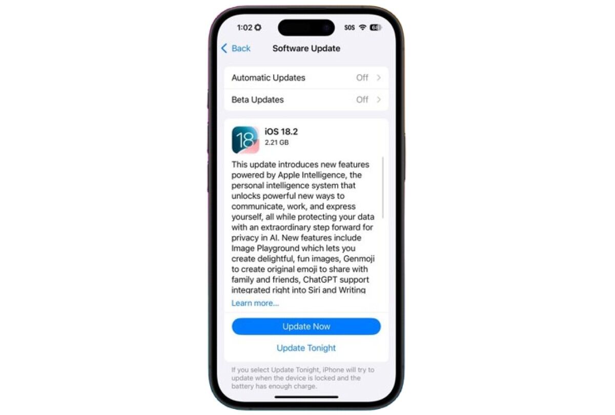 Apple liberó la actualización de iOS 18.2. (Foto: Mag)