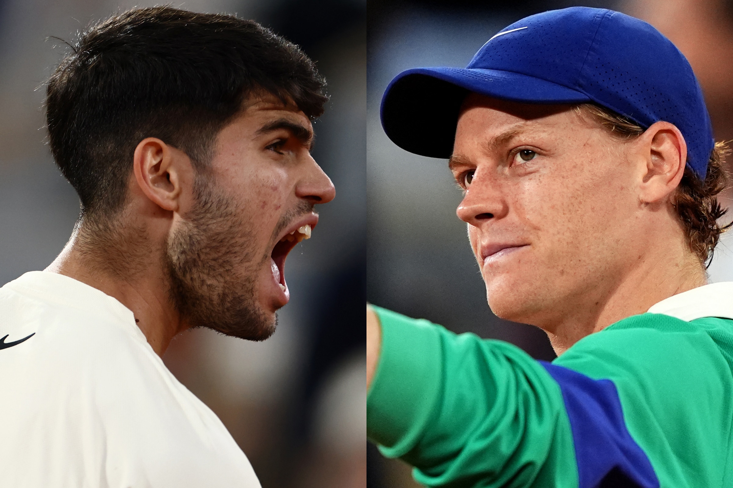 Find out who is the winner of the 2025 edition of Roland Garros after the game between Carlos Alcaraz and Jannik Sinner from Paris (Photos: AFP).