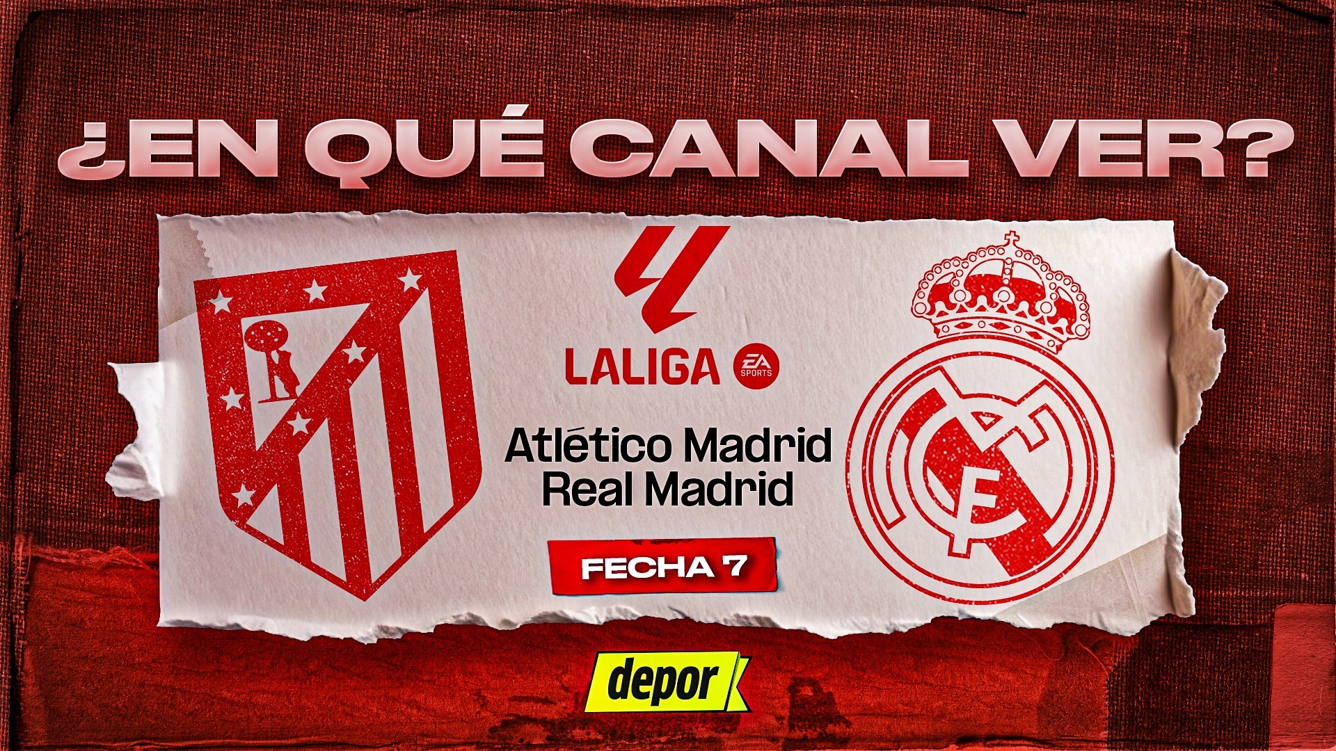 Real Madrid vs. Atlético de Madrid se enfrentan por LaLiga. (Diseño: Christian Marlow / Depor)