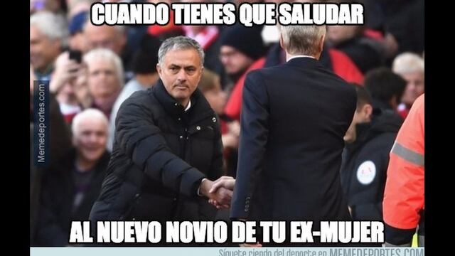 José Mourinho protagonista de los memes tras el Manchester United vs. Arsenal