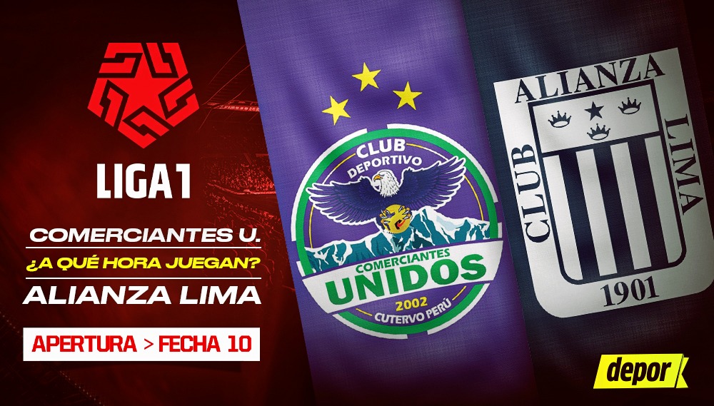 Alianza Lima visita a Comerciantes Unidos por la fecha 10 del Torneo Apertura 2025. (Diseño: Christian Marlow)