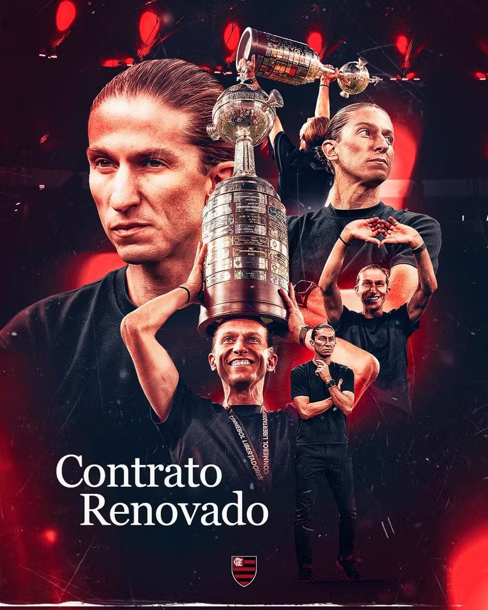 Filipe Luis dirigirá a Flamengo hasta finales de la temporada 2027.