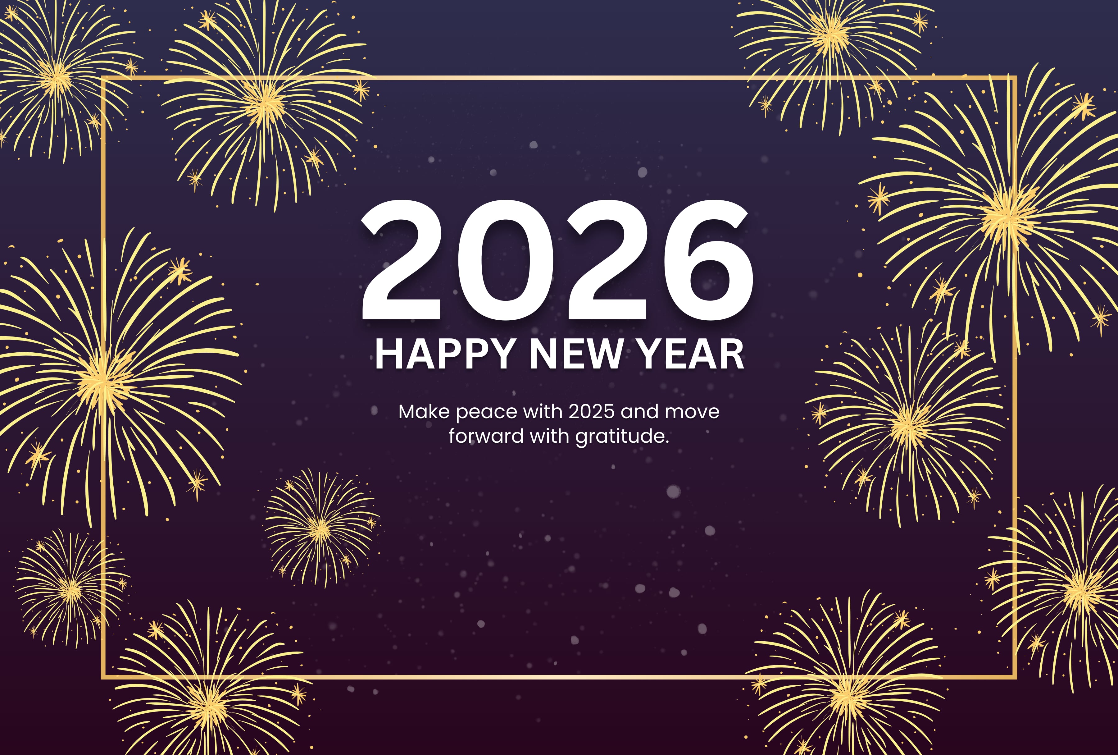 "Make peace with 2025 and move forward with gratitude." | Photo by canva.com / Depor