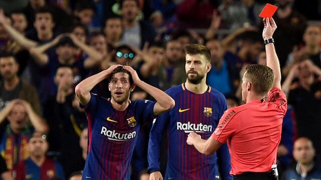 Un golpe para el Barça: Sergi Roberto recibió dura sanción tras manotazo a Marcelo en el Clásico