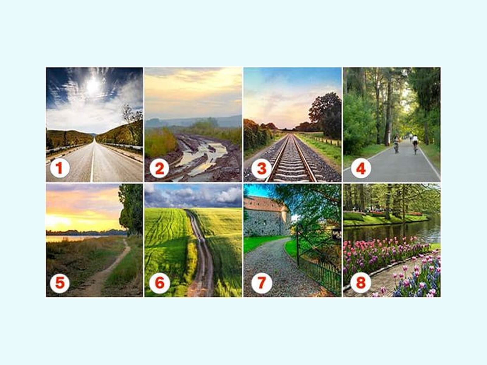 TEST VISUAL | Observa atentamente las diferentes rutas y selecciona la que más te llame la atención. Tu elección te revelará información valiosa sobre ti mismo y te invitará a reflexionar sobre tus valores y aspiraciones. | sutilezafeminina