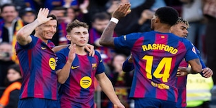 Los blaugranas defienden el liderato de LaLiga en el encuentro Girona vs Barcelona (Crédito: Alamy Stock Photo).