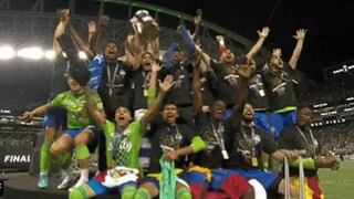Con Ruidíaz con la bandera peruana: el festejo de Sounders tras salir campeón de Concachampions