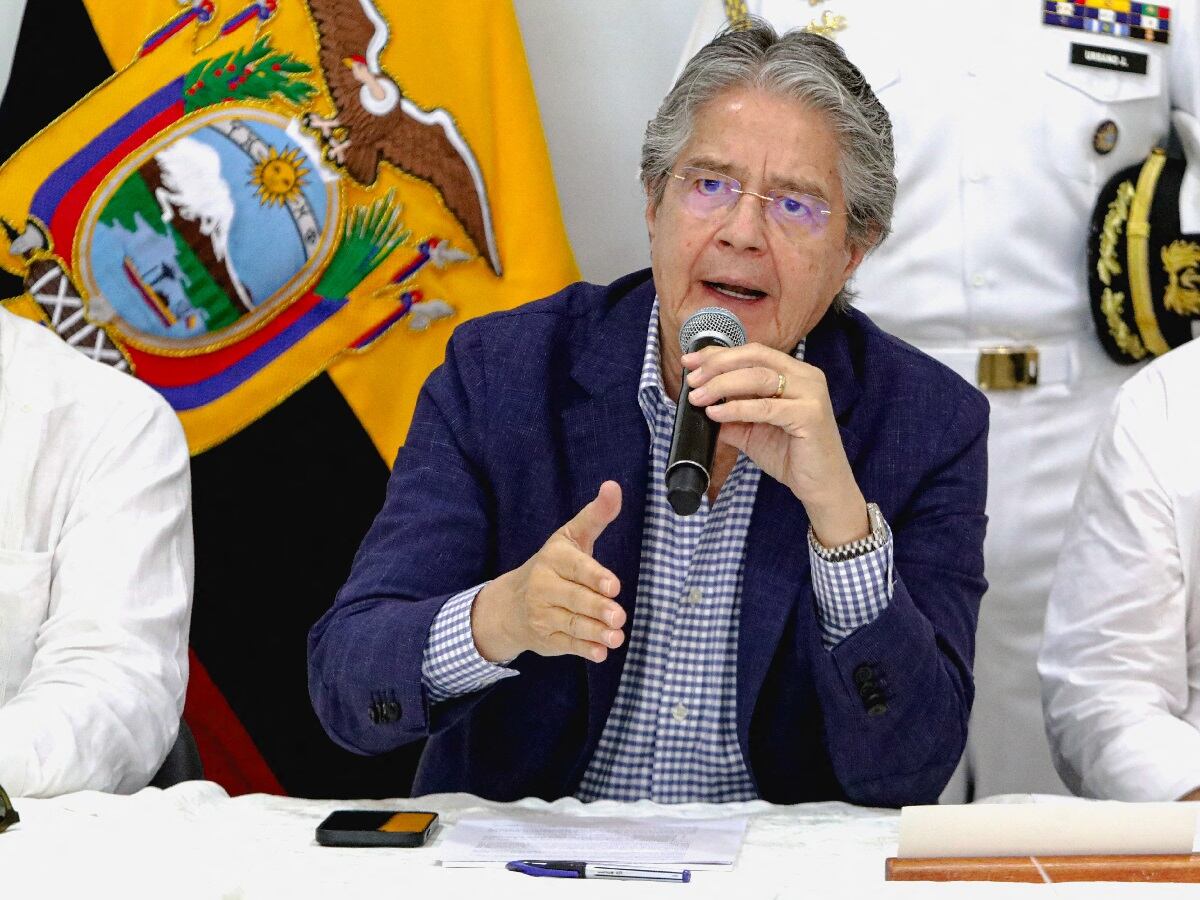 El presidente Guillermo Lasso invocó la "muerte cruzada", disolviendo la Asamblea Nacional y convocando a nuevas elecciones. (Foto: Handout / Prensa de la Presidencia de Ecuador / AFP)