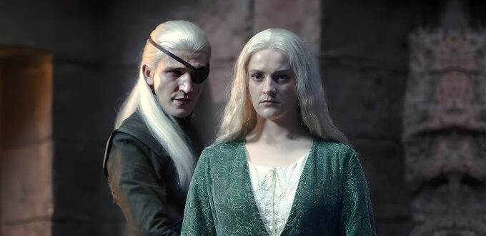 En el episodio final de la temporada 2 de "House of the Dragon", Helaena Targaryen le advierte a Aemond que morirá (Foto: HBO)