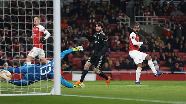 ¡A los dieciseisavos! Arsenal venció 1-0 al Qarabag por la jornada 6 de la Europa League 2018