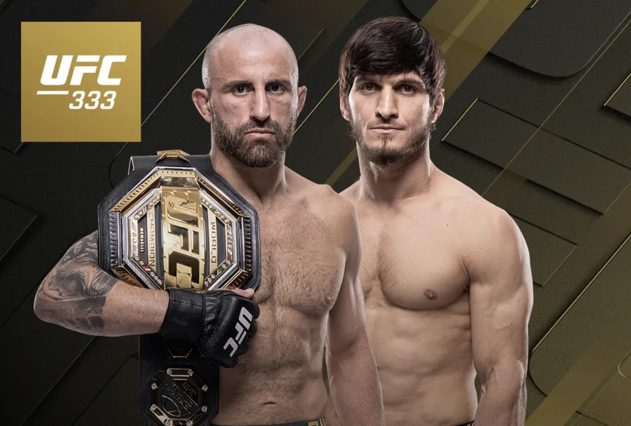 ABU DABI (EMIRATOS ÁRABES UNIDOS), 24/10/2026.- Lista de canales de televisión y servicios streaming para ver la pelea de Alexander Volkanovski vs. Movsar Evloev EN VIVO hoy por el UFC 333 en el Etihad Arena de Abu Dabi, Emiratos Árabes Unidos. FOTO DE UFC.COM