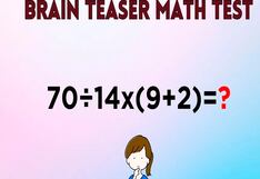 Te aseguro que no podrás resolver en 6 segundos el siguiente reto matemático