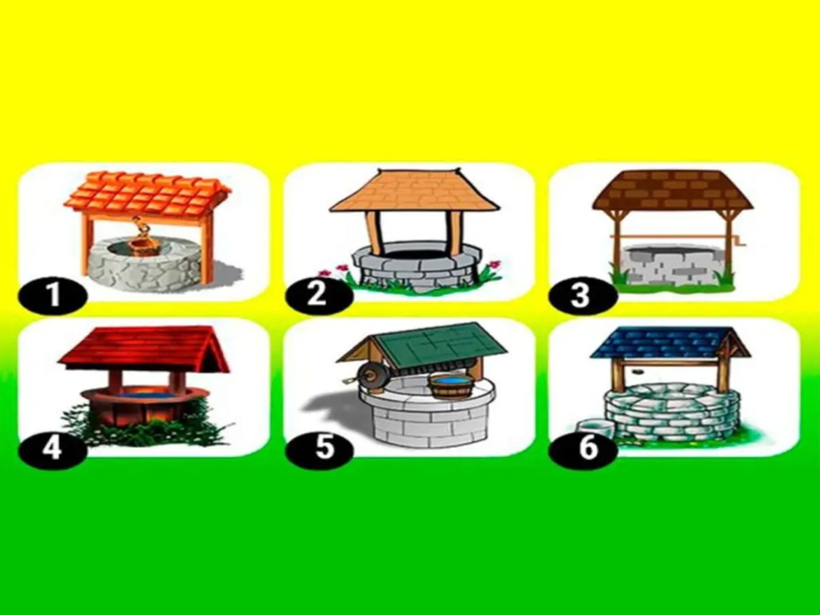 TEST VISUAL | Esta imagen te permite apreciar seis pozos. Selecciona uno. (Foto: namastest.net)