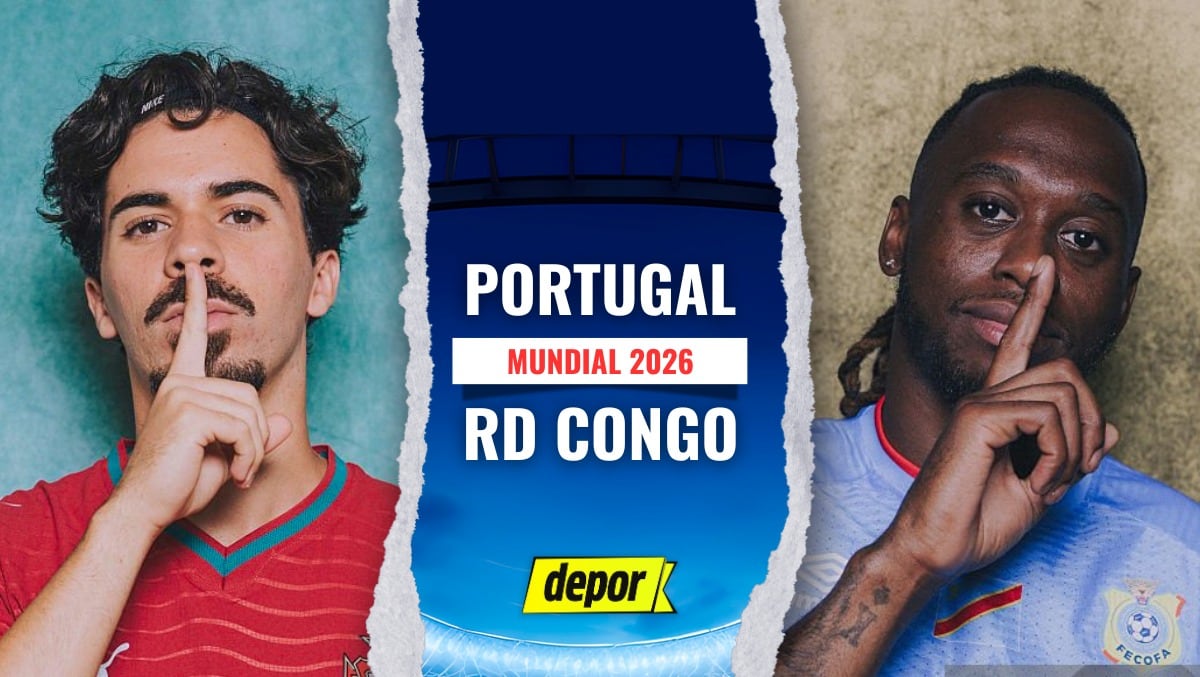 Portugal vs RD Congo por el debut mundialista. (Foto: Composición Depor)