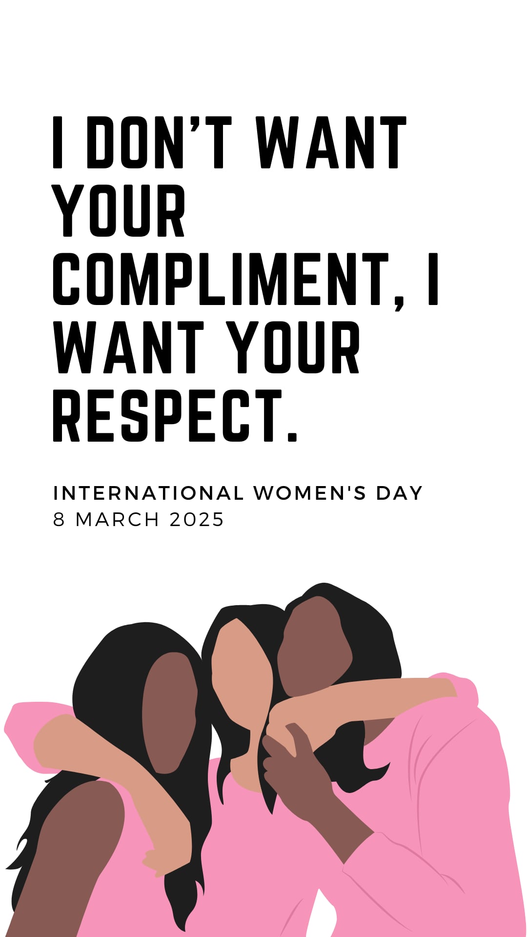 I don’t want your complIment, I want your respect. | Photo by Canva / Depor