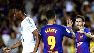 Una mano: Barcelona goleó 5-0 al Chapecoense y ganó el Trofeo Joan Gamper 2017