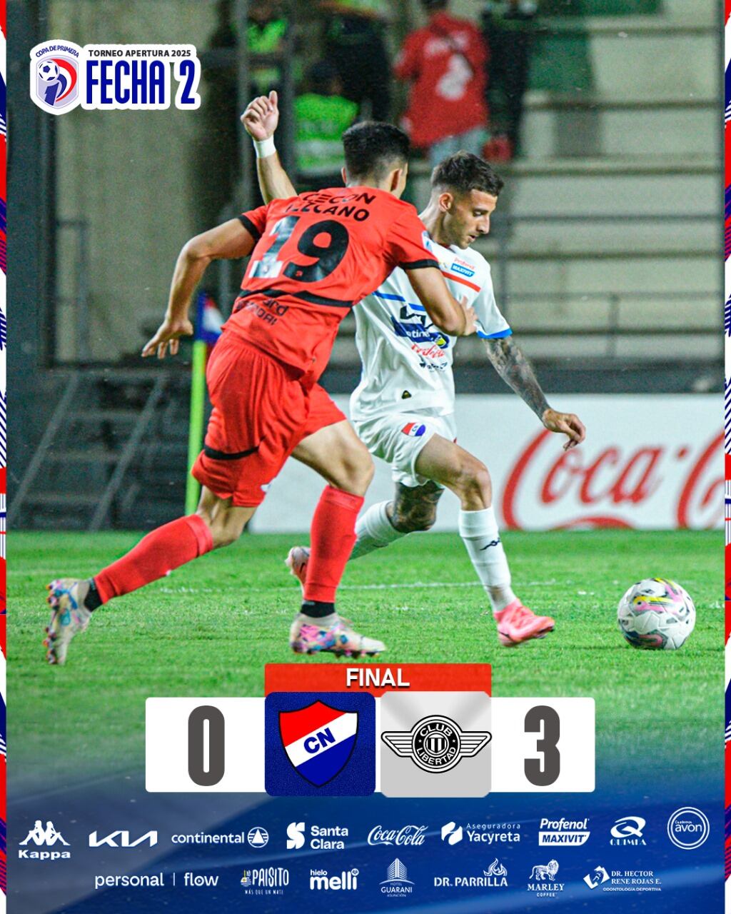 El 'Tricolor' de Asunción no la pasa bien en la liga paraguaya.