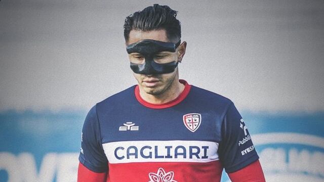 ¡Volvió el enmascarado! Gianluca Lapadula retomó los entrenamientos con balón en Cagliari