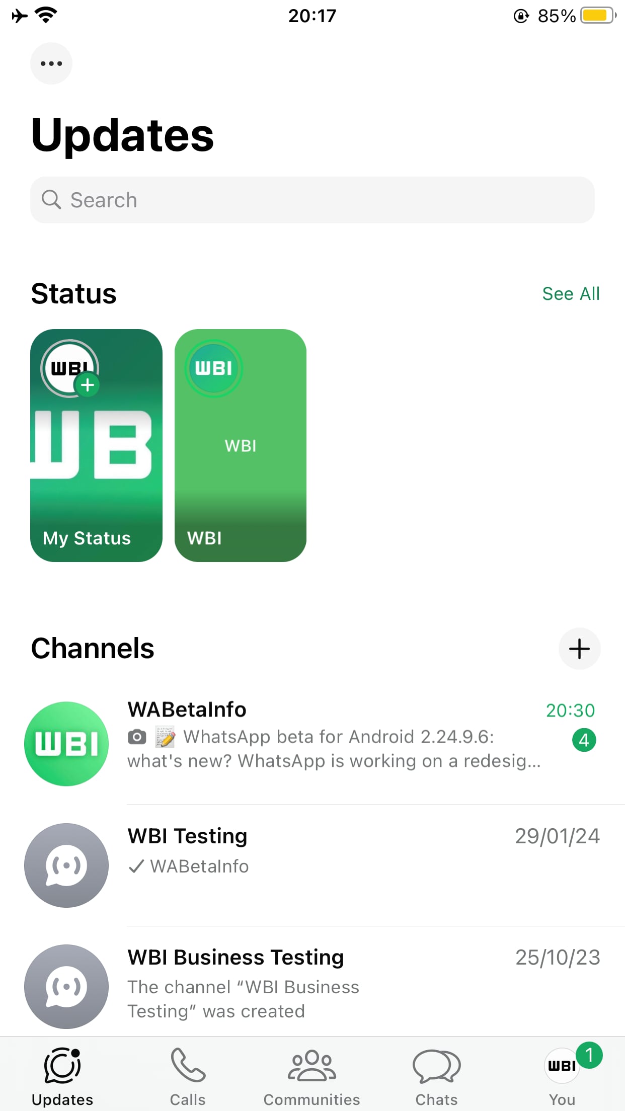 Esta es la función "Vista previa" de WhatsApp en su nuevo formato rectangular. (Foto: WabetaInfo)