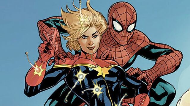 Capitana Marvel y Spider-Man tienen algo en común, según imagen de 'Civil War'