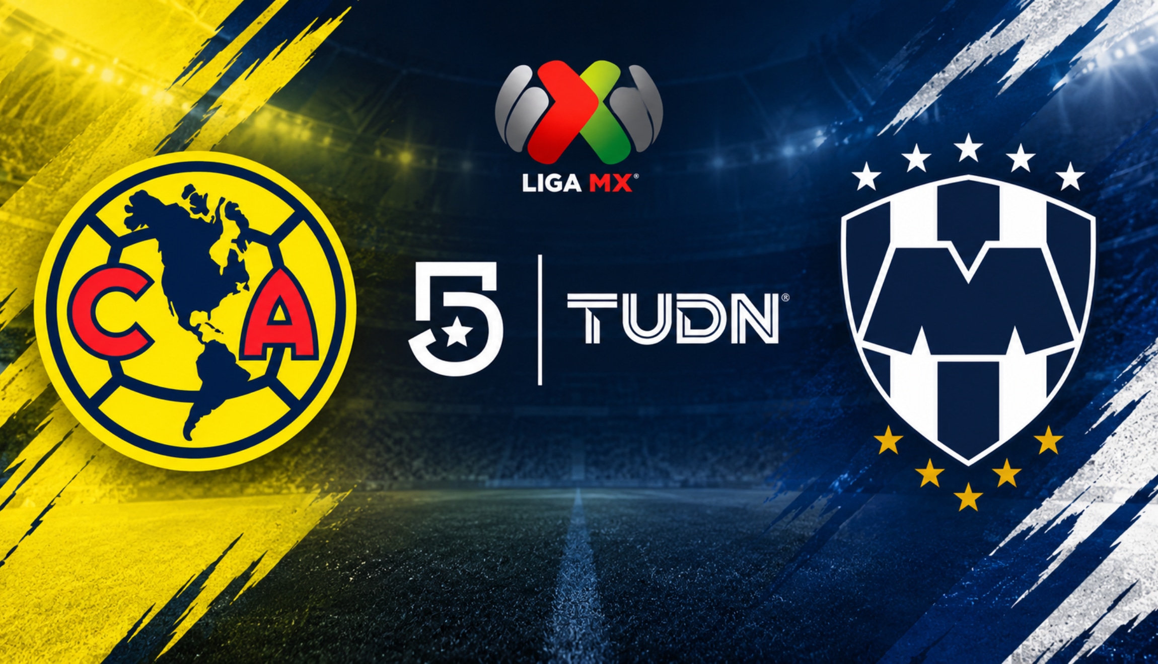 Señal del Canal 5 EN VIVO para ver la transmisión de América vs. Monterrey en directo, desde el Estadio Banorte, por la Fecha 11 del Apertura 2026 de la Liga MX. (Foto: Imagen creada por Depor utilizando la IA de Chat GPT)